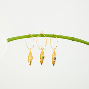 Hoop LUCKY CHARM green